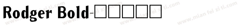 Rodger Bold字体转换